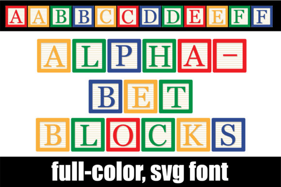 Alphabet Blocks: A Colorful Font for Creative Branding