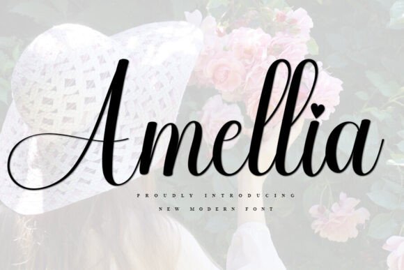 Amellia: A Typeface Blending Freshness and Elegance