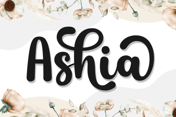 Ashia: A Bold Script Font for Modern Design