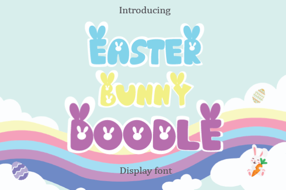 Easter Bunny Doodle: A Playful Design Asset