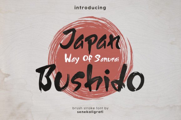 Japan Bushido: The Art of Calligraphic Typography