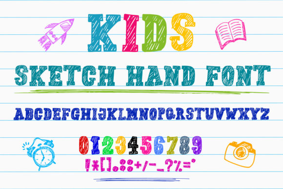 Kids Sketch Hand: The Perfect Chalk Font for School Projects