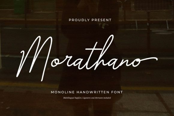 Morathano: Elevating Design with Elegant Handwritten Style