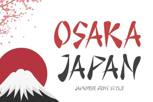 Osaka Japan: Elegant Typography for Modern Design