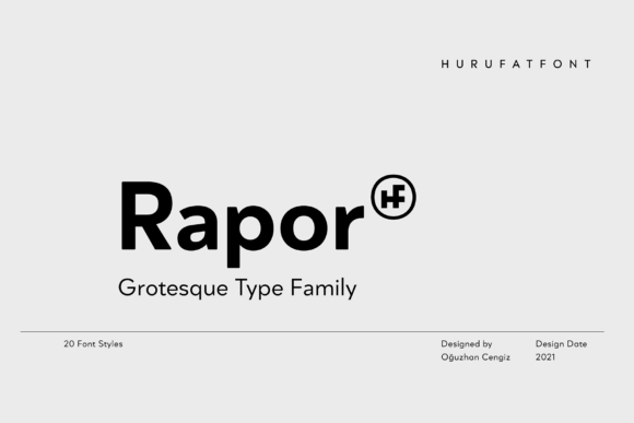 Rapor: The Display Font for Modern Visual Impact