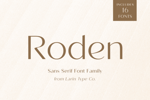 Roden: The Modern Font for Creative Professionals