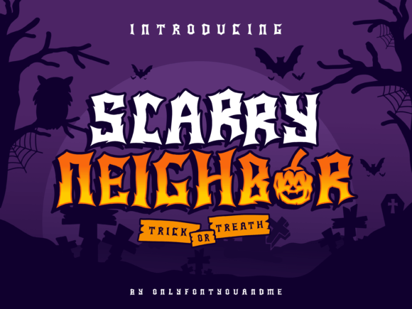 Scary Neighbor: A Playful Horror Font for Bold Design
