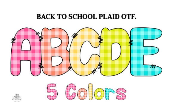 School Plaid: A Playful Typography Asset for Creative Projects