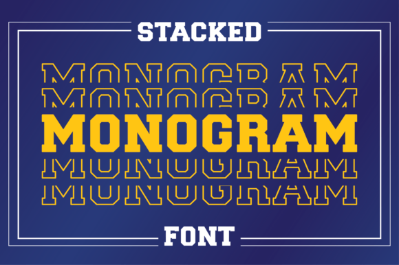 Stacked Monogram: Bold Typography for Modern Design